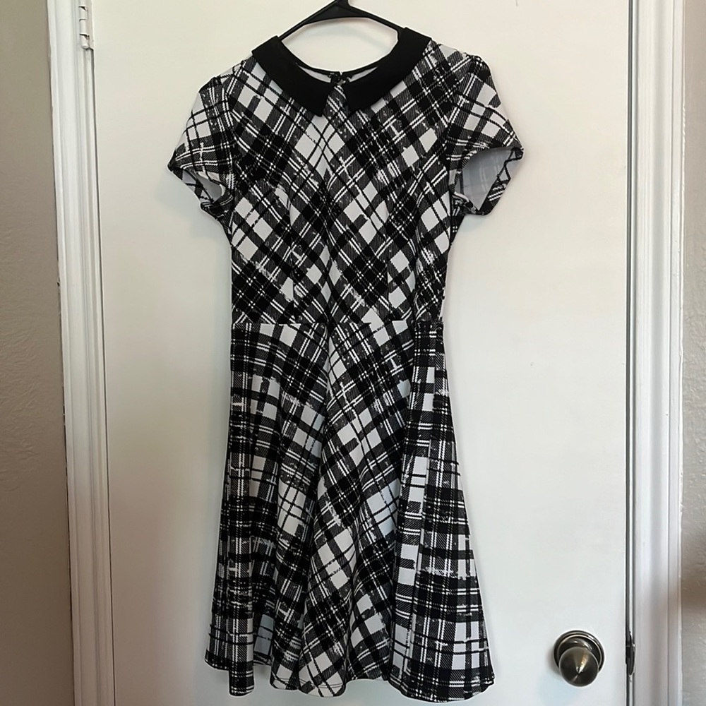 Plaid Hot Topic Dress with Collar
